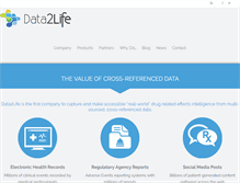 Tablet Screenshot of data2life.com